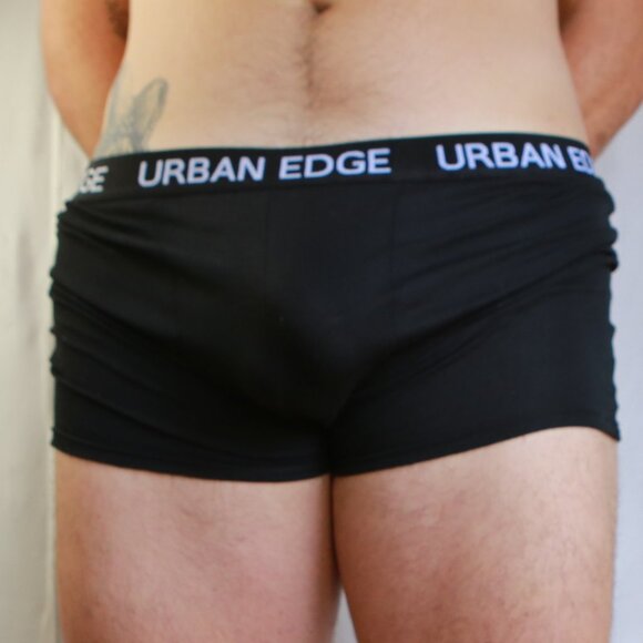 Urban Edge Black Cotton Polyester Boxer Brief Trunks 2XL - Picture 7 of 12